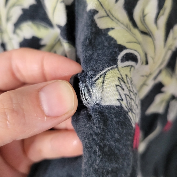 Bermuda cruz men's tropical Hawaiian hula girl Palm tree button front sh… - Picture 5 of 8